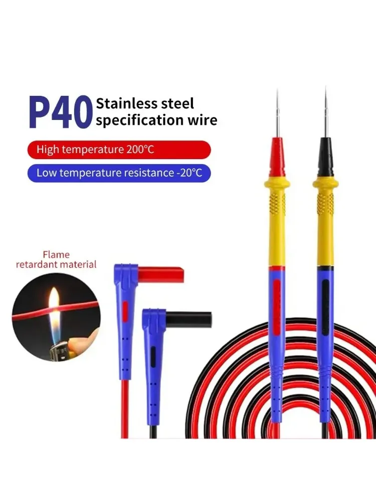 MECHANIK P40 P30 multimetr pióro 1000V 20A miękki, zapobiegający oparzeniom drut silikonowy dodatkowa końcówka sondy pióro testowe do multimetru cyfrowego — zdjęcie 2