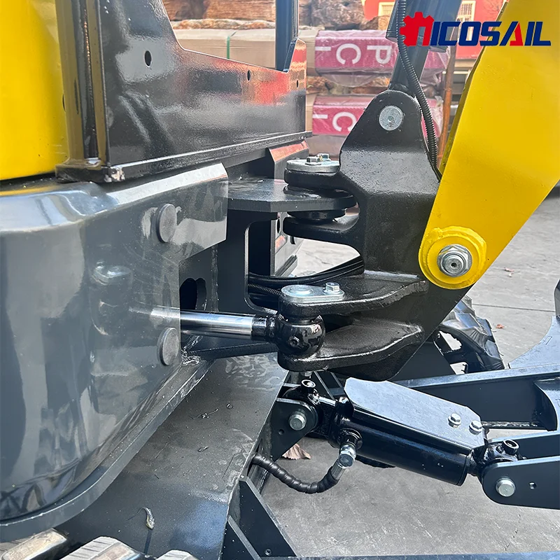 1.8톤 레드 쿠보타 엔진 미니 굴삭기 유압 썸 트랙 크롤러 디젤 무료 배송