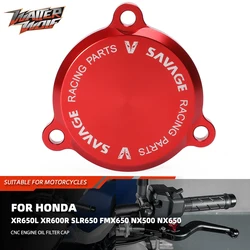 XR650L CNC Engine Oil Filter Cap For Honda XR600R XR 650L SLR650 FMX650 Funmoto 650 NX500 Dominator 500 650 NX650 NX FMX 600 650