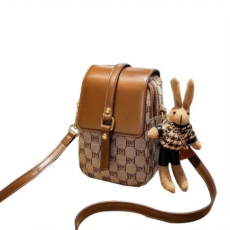 

Chic Mini Cellphone Bag - Stylishly Compact Crossbody - Versatile Womens Purse with Secure Card Slots