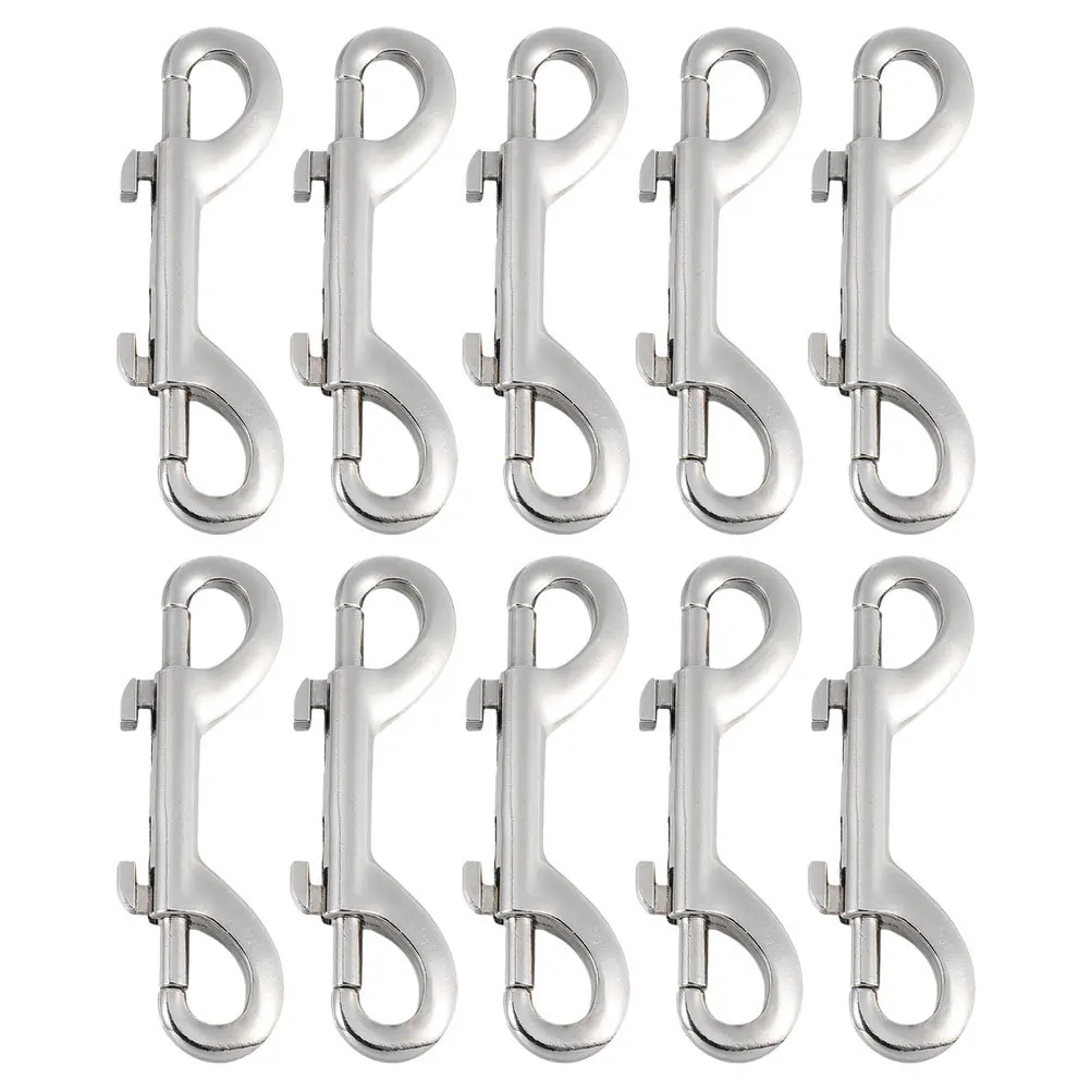 

10Pcs Double Ended Snap Hooks Pet Leash Buckle Heavy Duty Bolt Clips for Dog Leash Backpack Chain Connectors Double Ended Snaps