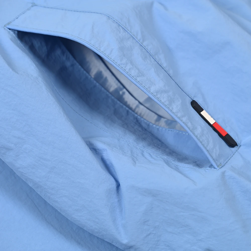 

Мужская повседневная легкая водонепроницаемая куртка с вышитым логотипом и воротником-стойкой, осеннее новое удобное длинное пальто све