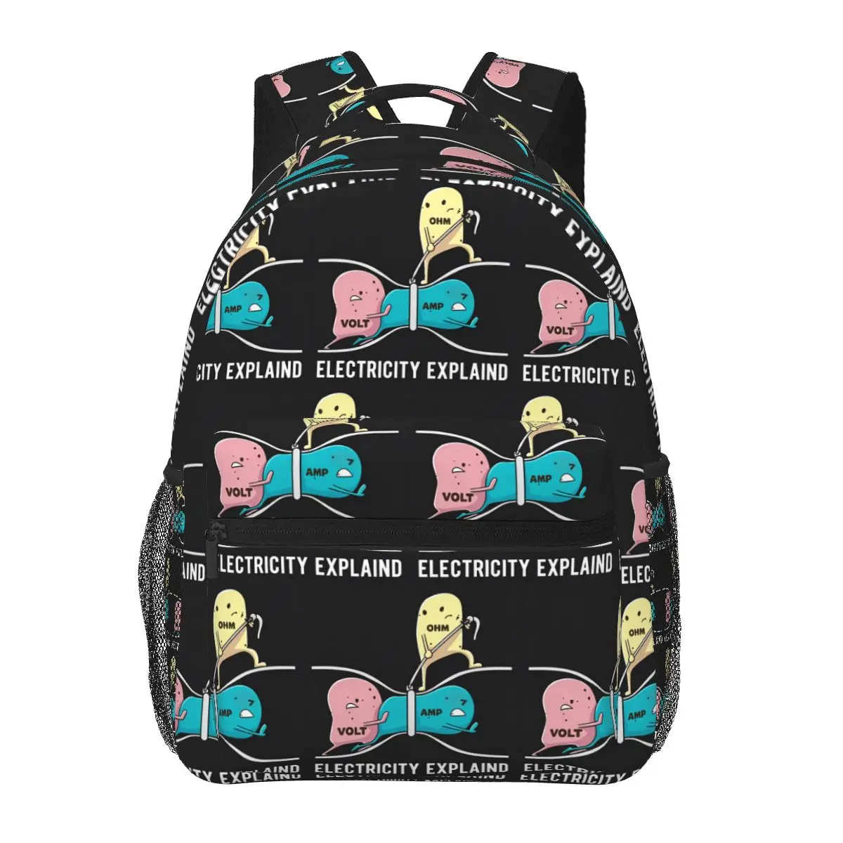 Electrical Engineer Ohm's Law Ohm Electronic Graphic Student Backpack School Bag Daypack for Men Women Bookbag Shoulder Bags