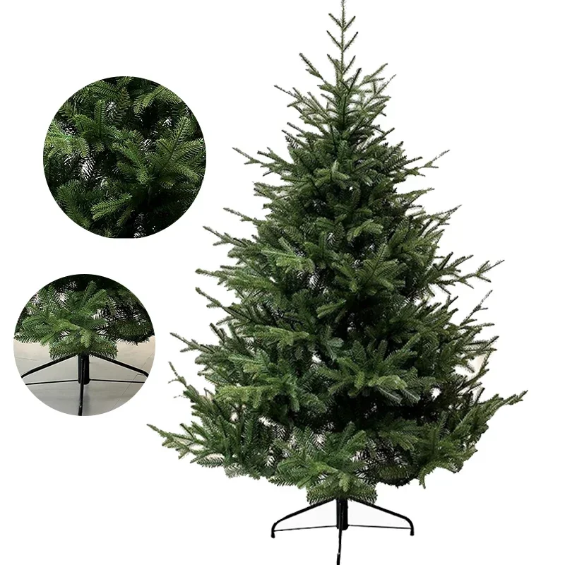 

Spruce Christmas Tree Encrypted PE+PVC with Built-in Lights for Christmas Party Decoration Christmas Tree 120CM-300CM