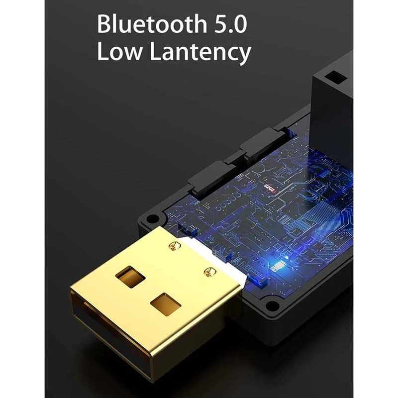 Bluetooth-передатчик + SPDIF 2 в 1, аудиопередатчик Bluetooth 5,0, оптический беспроводной адаптер с низкой линзой для Switch-ABDQ