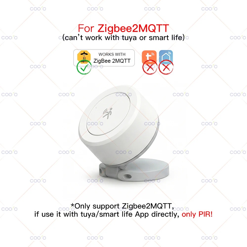 ZigBee 24G Anwesenheitsdetektor mit Minimaler mmWave-Radar-Bewegungssensorik und Magnetischer Halterung für Smart Life Tuya Hub Zigbee2mqtt