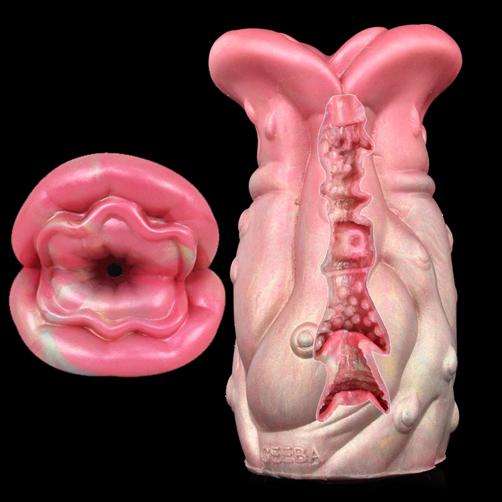 GEEBA Fantasy Silikon-Masturbator für Männer Realistische Vagina Taschenmuschi Stroker Erwachsenen-Sexspielzeug 18+ Onahole Männliches Lustspielzeug