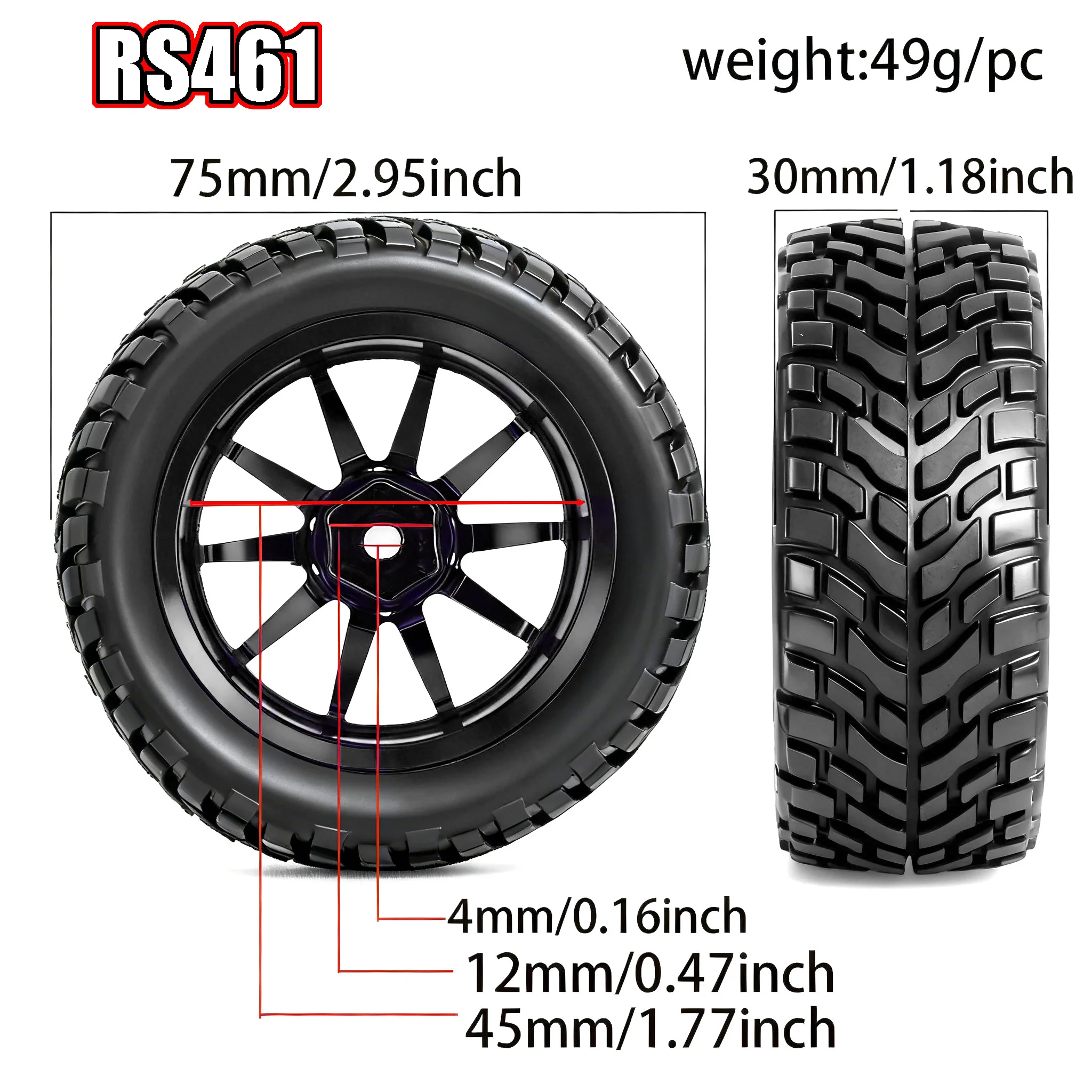 Комплект из 4 алюминиевых диск – обзор и цена Rc Tire Foam Insert