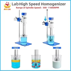 IKEME High Speed Homogenizer Lab Disperser Emulsifier Homogeneizador High Shear Homogenizer Mixer Cosmetic Making Machine