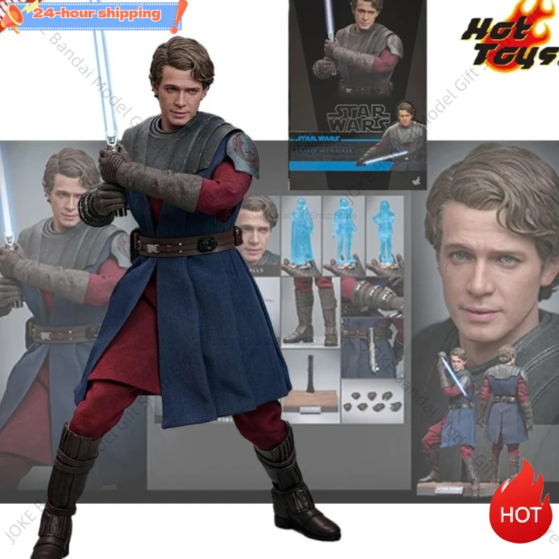 

Original Hot Toys HT TMS129 Star Wars Ahsoka Anakin Skywalker Clone Wars 1/6th In Stock Anime Action Collection Figure Model Toy