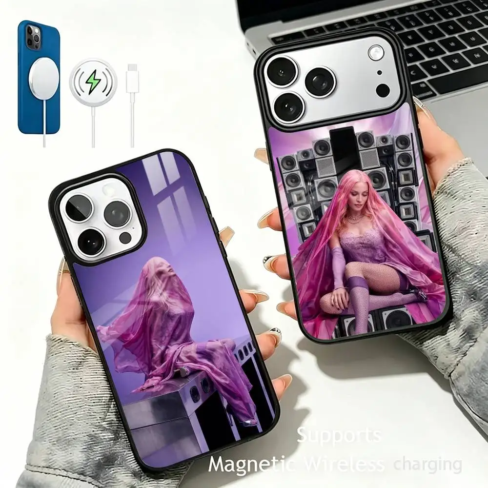 Capa de Celular M-Madonna Confessions para iPhone 17 16 15 14 13 12 11 Pro Max Plus com Carregador Sem Fio
