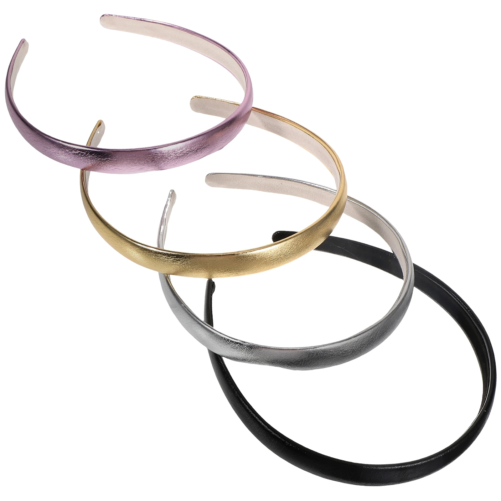 

Colorful Glossy Patent Headb s Women Hair Accessories Silver Purple Black Vintage Daily Festivals Retro Charm