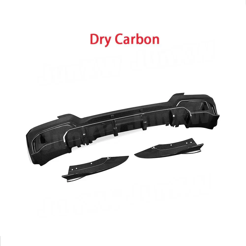 Carbon Fiber Rear Diffuser Splitter Canards Apron For BMW iX3 G08i 2022 4Door Bumper Bodykits Guard Spoiler FRP Car Styling