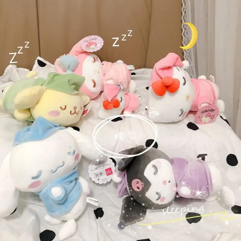 

Kawaii Cute Sanrio My Melody Kuromi Cinnamoroll Ap Duck Plush Toys Desktop Ornaments Doll Decoration Student Anime Toys For Girl