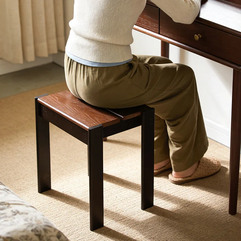 

Household small stool Living room dining table stool can be stored Stacked round stool Simple thickened spare board stool
