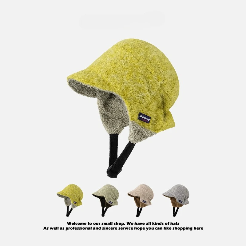 Vintage Aviator Ski Hat - Fleece Lined Winter Cap with Ear Flaps, Windproof& Warm for Cycling, Snowboarding & Outdoor Adventures