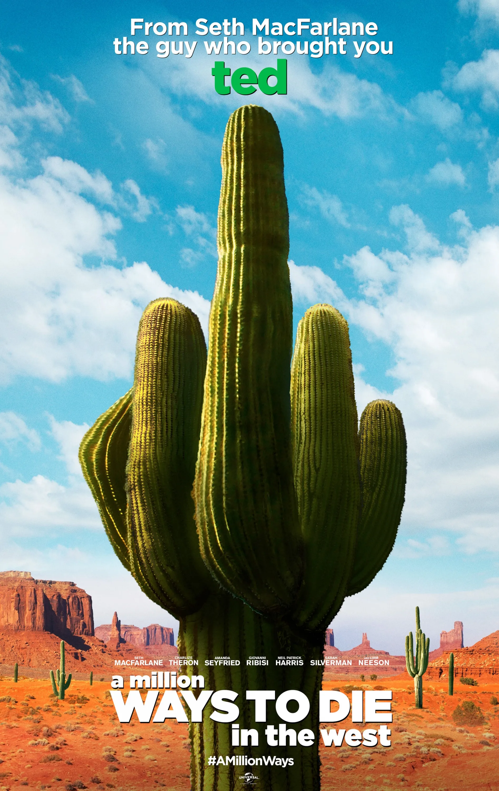 Film A Million Ways to Die in the West (2014) Poster Wall Art Home Interior Decor