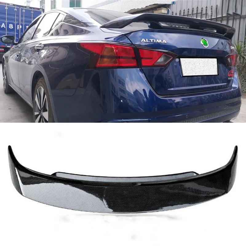 For NEW Nissan Altima Teana Spoiler Wing CAR Trunk REAR Lip Tail FIN ABS Material Two Layers Spoiler Accessories 2019-2024