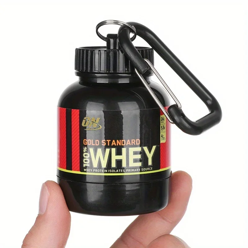 100ML Outdoor Mini Portable Protein Powder Milk Food Storage Multifunctional Bottle with Key Chain