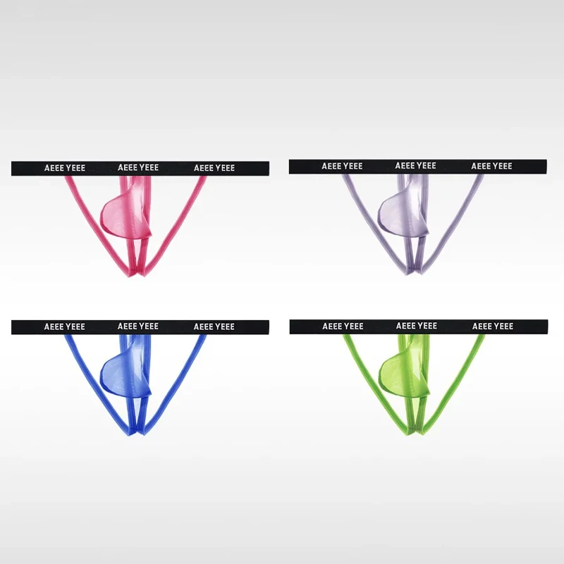 

Men's Sissy Panties Gay Sexy Tоy Mens Low-Waisted Men's Thongs Ice Silk Underwear Man Breathable High Cut Summer Wear