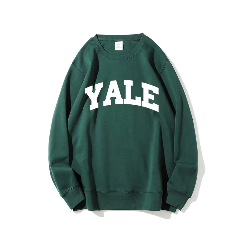 YALE letters New Men\'s Hoodies 2023 Spring Male/Women Casual Round collar Hoodies Sweatshirts Men\'s Solid Color Sweatshirt Tops