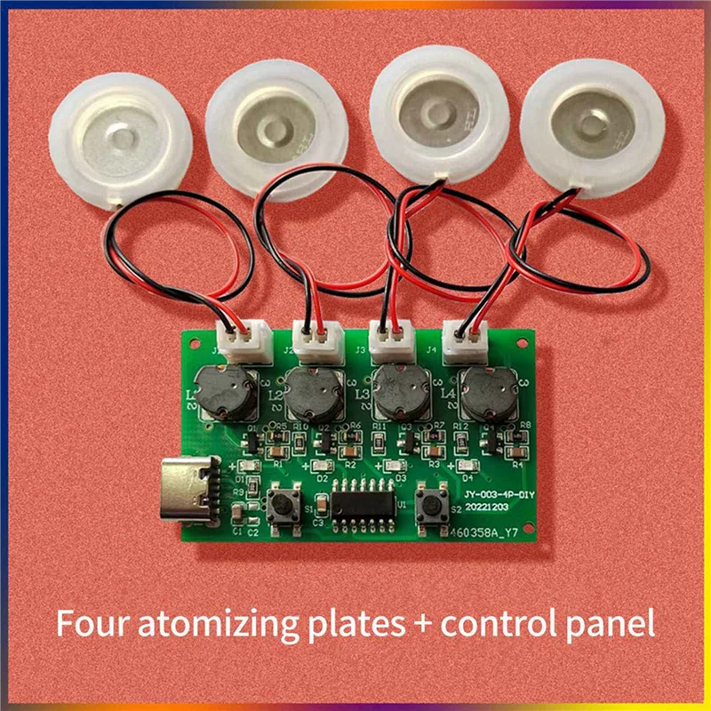 3X Four-Spray Humidifier Module Humidifier Control Board Atomizer Driver Board Four-Spray Humidifier Module,Set A-A77G