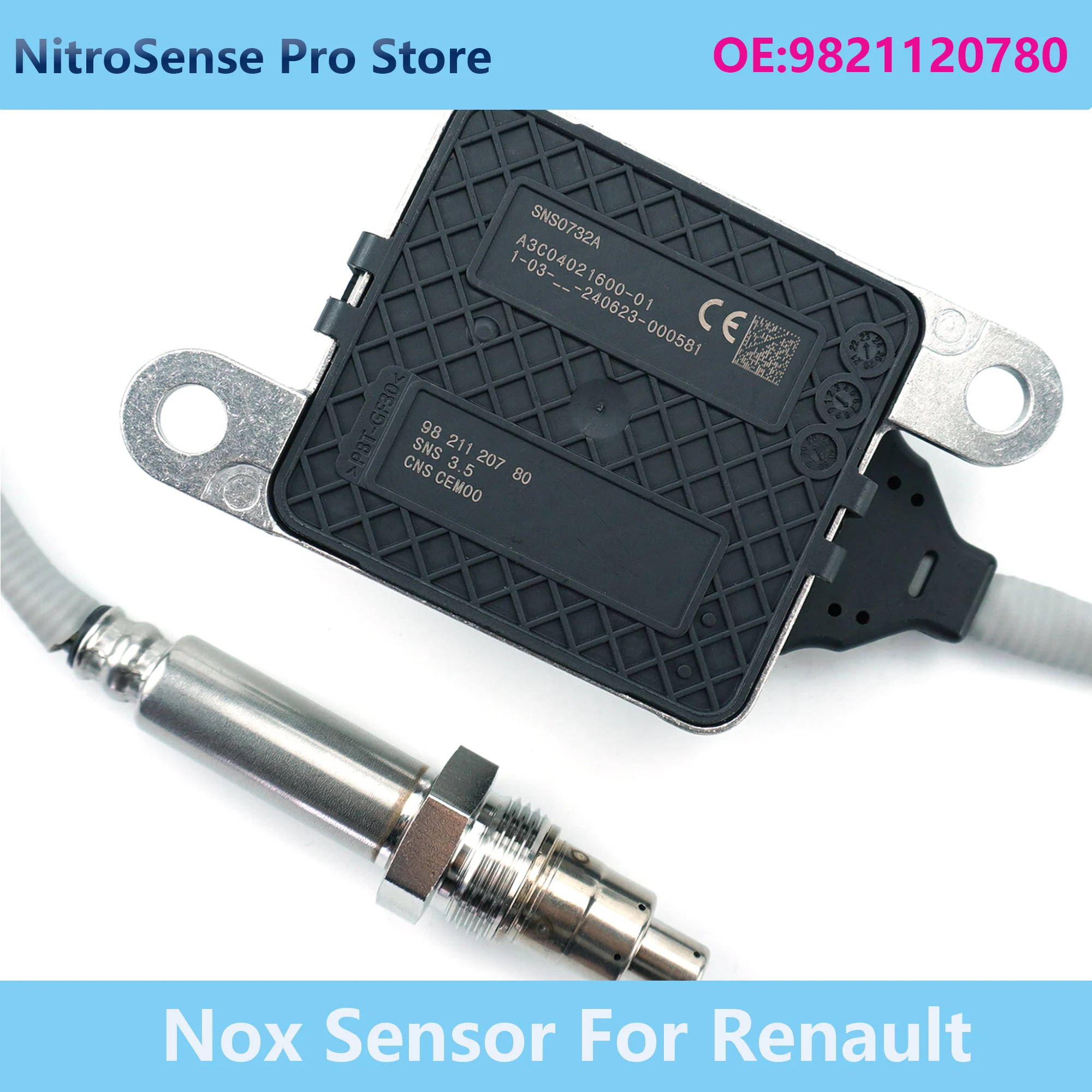 

9821120780 SNS0732A Nitrogen Oxide Sensor Nox Sensor For Peugeot Boxer 3 Citroen RELAY JUMPER 2 2.0 2.2 3.0 HDI BlueHDi EUR0 6