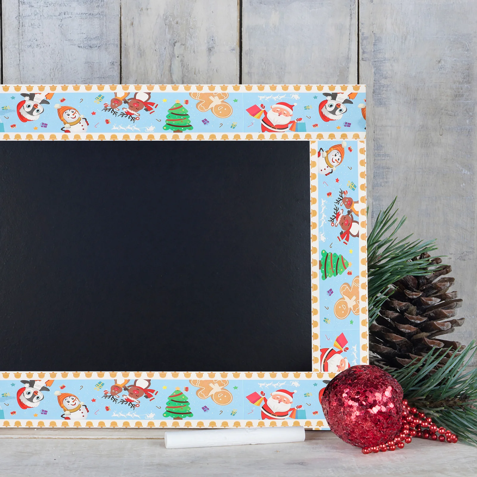 1 Roll Christmas Border Sticker for Classroom Wall Decoration Cartoon Bulletin Board Trim DIY Festive Supply Adorable