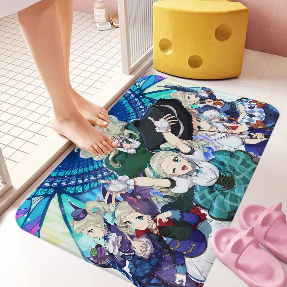 Aikatsu Kitchen Mat Nordic Style Bedroom Living Room Doormat Home Balcony Anti-Slip Welcome Rug