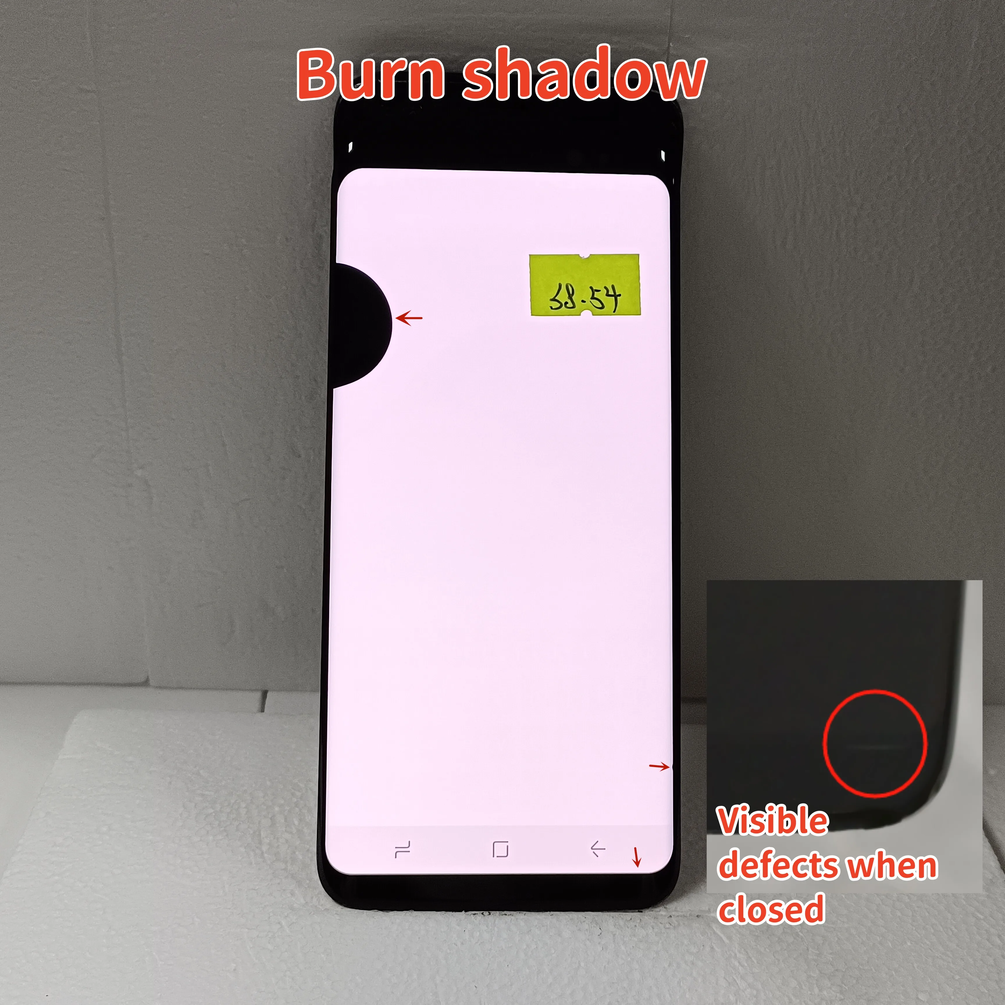 High Qualit Display S8 Amoled LCD For Samsung Galaxy S8 G950A G950 LCD With Defect Display Touch Screen Digitizer Replacement