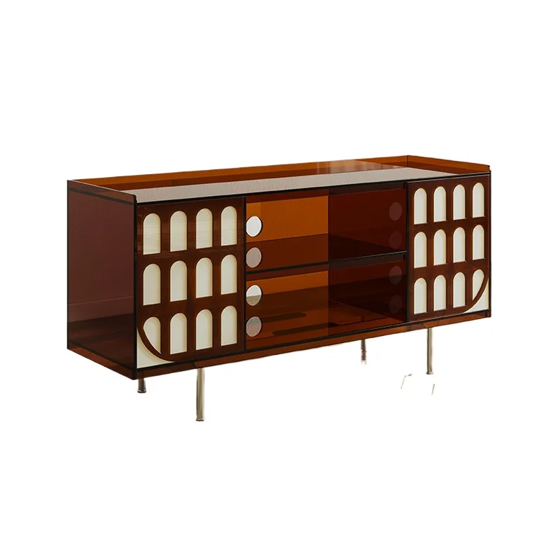 

Acrylic dining side cabinet French wall-facing entrance Living room TV cabinet Bedroom storage bedside cabinet