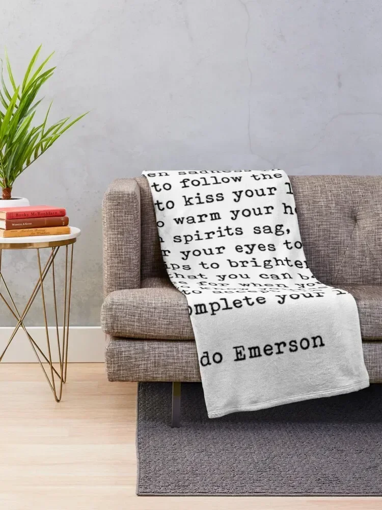 This Is My Wish For You, Ralph Waldo Emerson Quote Throw Blanket Quilt Summer Beddings Thins For Sofa Thin Blankets