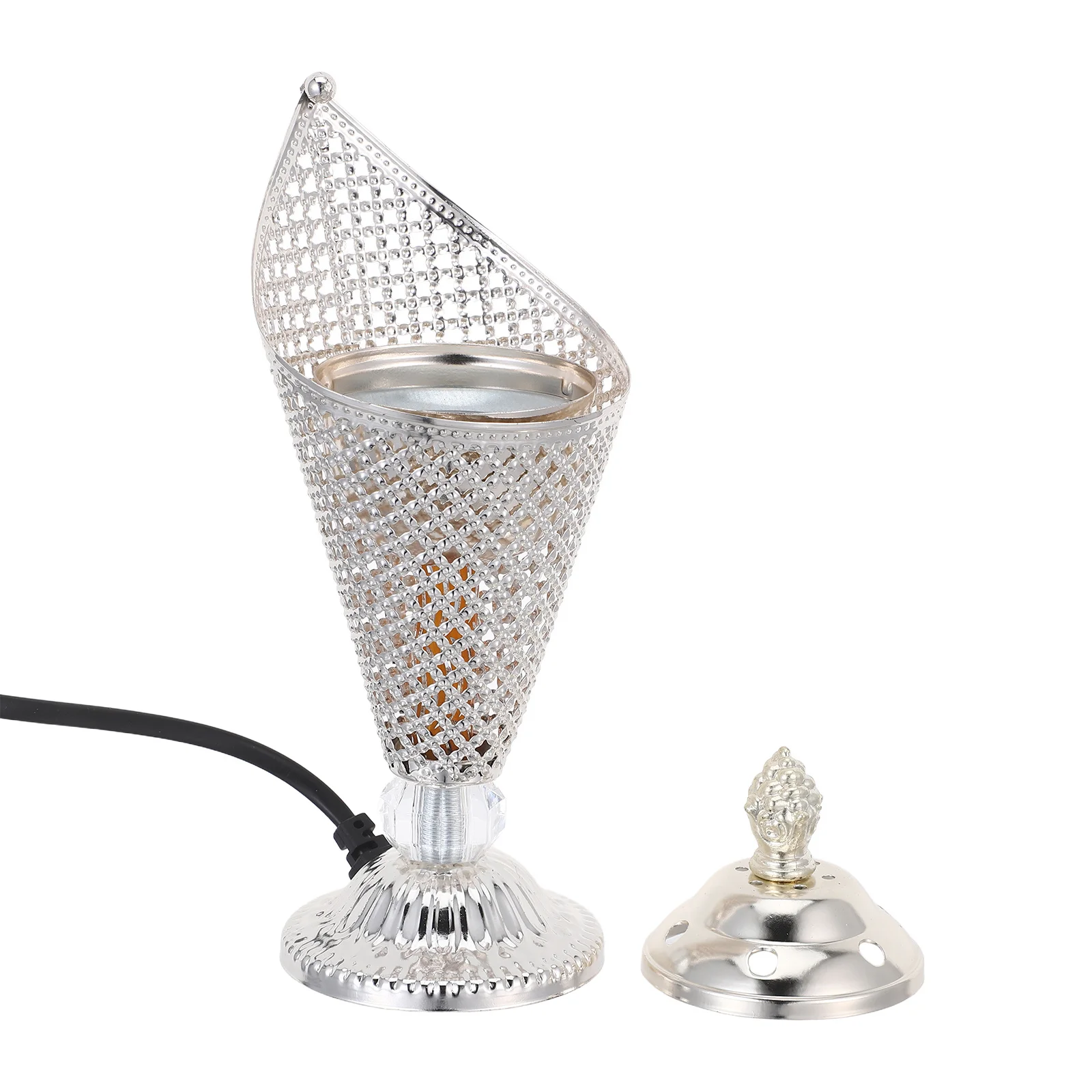 

Plug in Incense Burner Electric Bakhoor Heater for Meditation Yoga Spa Flameless Aromatic Experience Middle Eastern Style