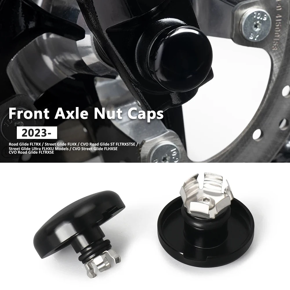 

Motorcycle Accessorie Compatible Front Axle Nut Caps For CVO Road Glide FLTRX FLTRXSE FLTRXSTSE CVO Street Glide FLHX FLHXS 2025
