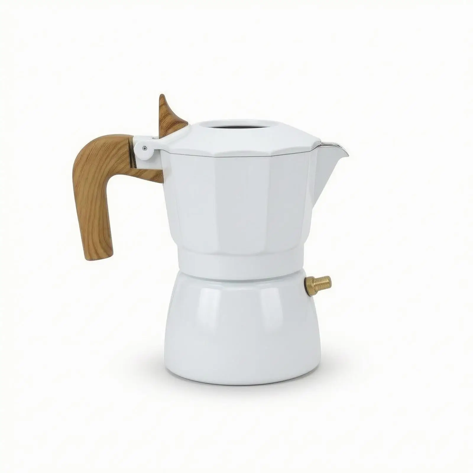 Innovative Pneumatic Coffee Maker Engineered Stovetop Espresso Like Extraction Compact Moka Pot for Small Kitchen Setups