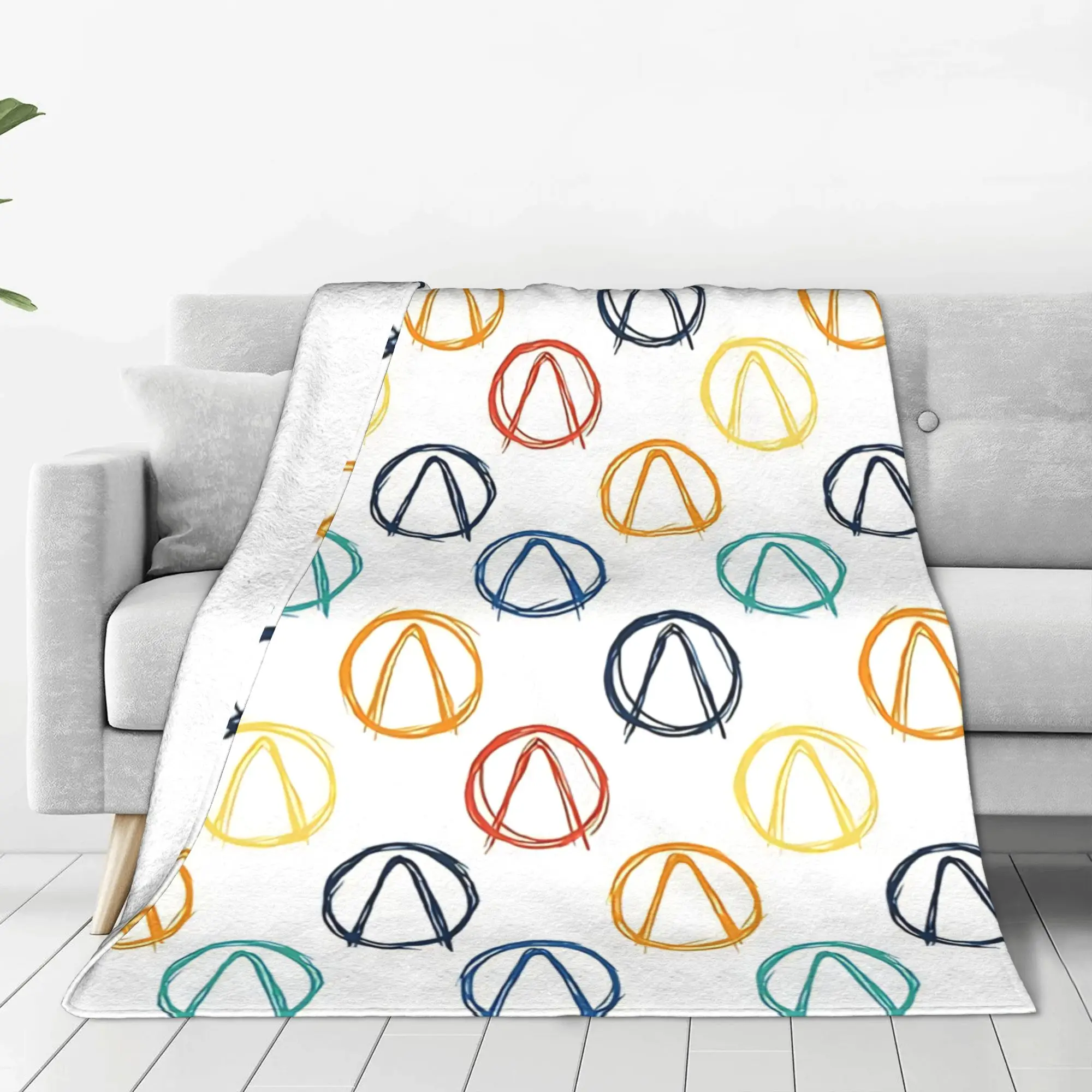 1PC Home Cutecore sepia shooter illustration  B-Borderlands Blanket Super Cosy Plush Home Living Room Sofa Halloween