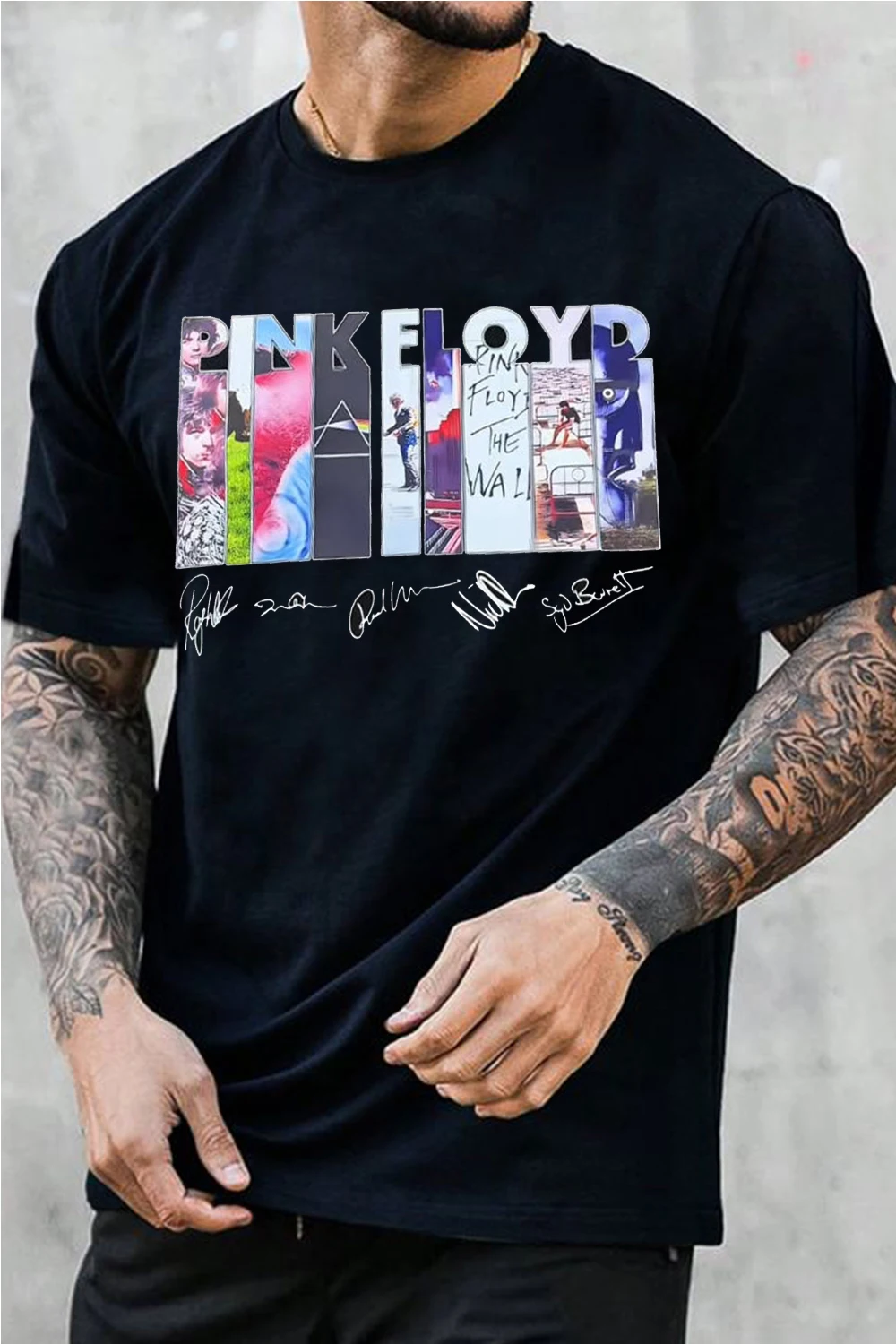 New Fashion 2026 Pink Floyd Band Printed Cotton T-shirt Men's Summer Casual Top Short Sleeve Classic Male Women Tee Unisex