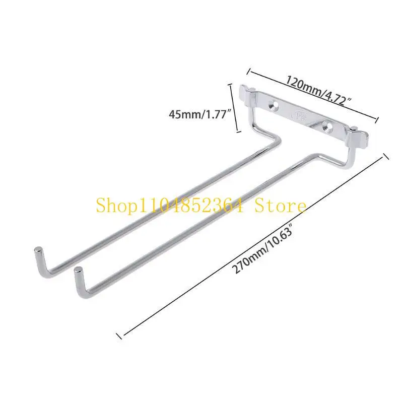 652F Rak Gelas Anggur Dinding Pemasangan Pemegang Batang Rak Tempat Gelas Anggur Untuk Dapur