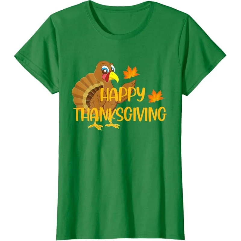 Thanksgiving Day Happy Turkey Thankful Men Women Boys Girls T-Shirt