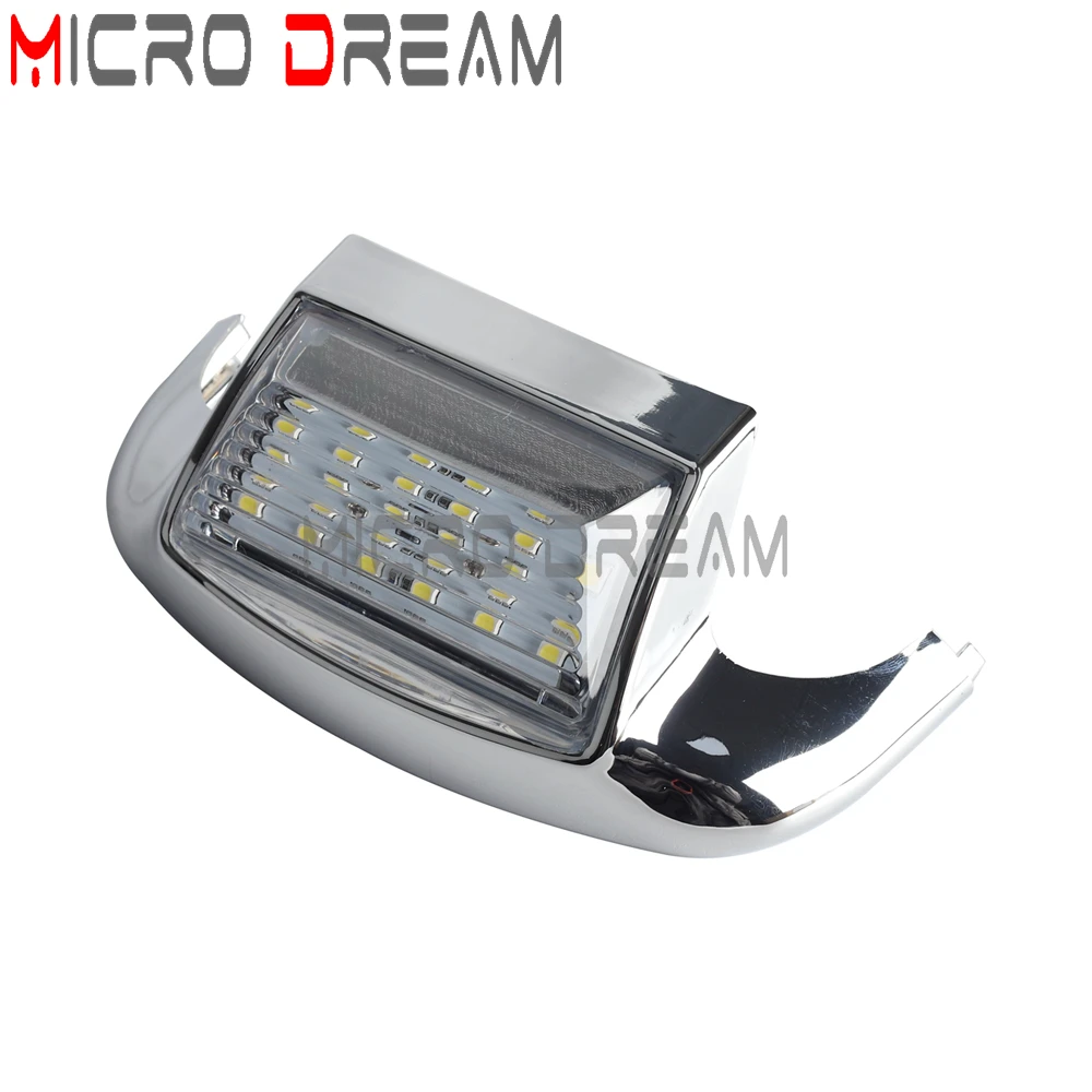 دراجة نارية الخلفية الحاجز تلميح ضوء LED ل هارلي التراث سوفتيل الطريق الملك إلكترا الإنزلاق 86-13 حافة الذيل القيادة ضوء الفرامل #2