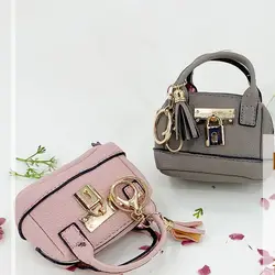 PU Leather Key Bag Creative With KeyChain Simple Card Case Multifunction Gift Coin Purse Wallet