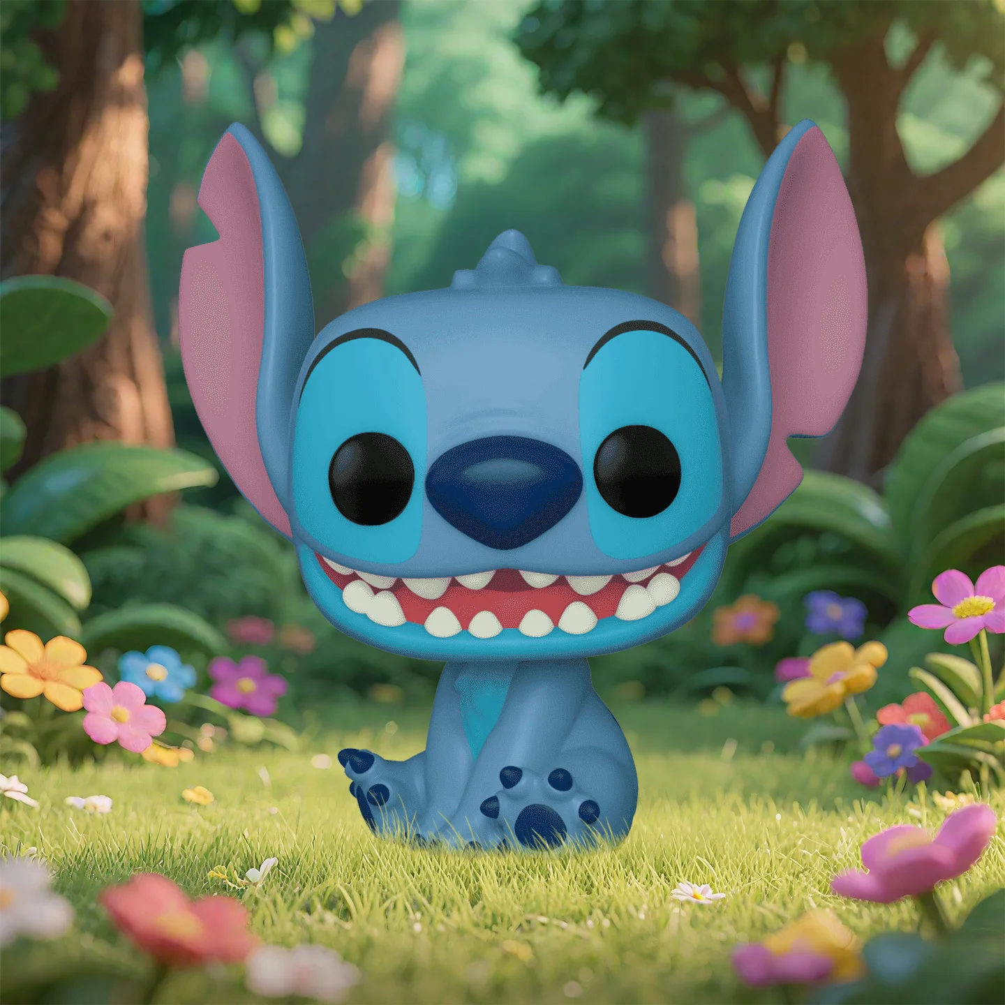 Disney Funko Pop Animation & Cartoons Jumbo Stitch Figure Ornaments Toy for Boys Gift Collectible Model