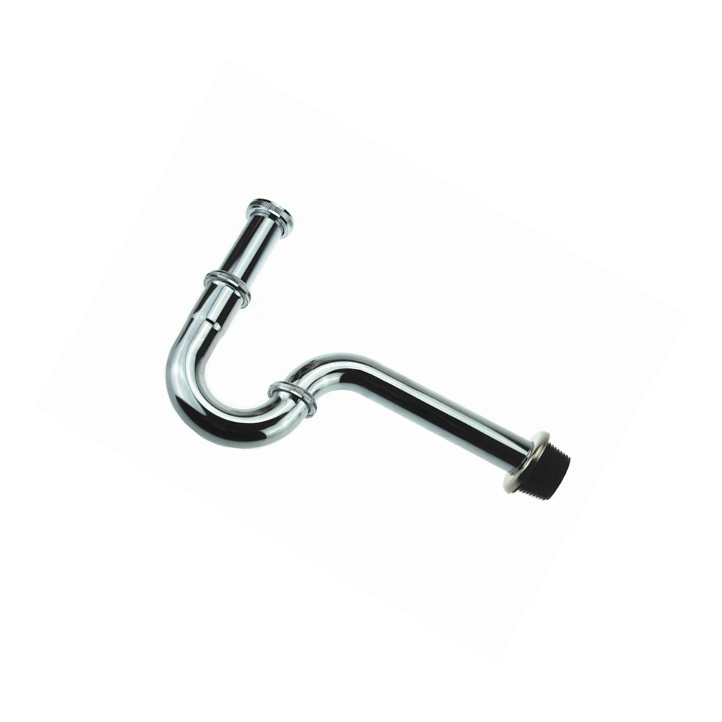 

Сифон раковина P Trap из нержавеющей стали герметичная трубка сливная трубка устойчивая к высоким температурам раковины для дома ванной кухни Раковины