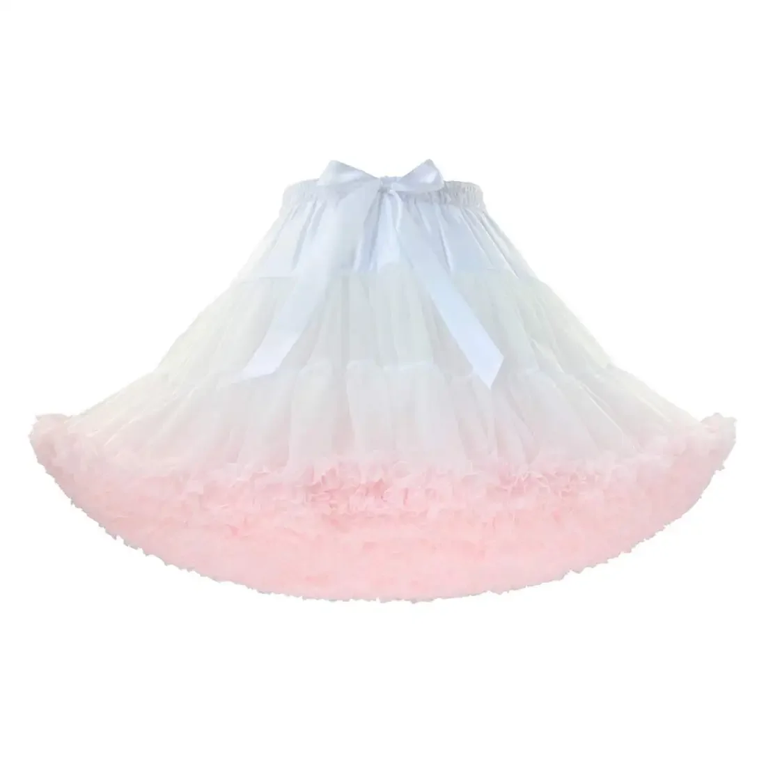 Womens 3-laags geplooide tule petticoat tutu gezwollen partij cosplay rok