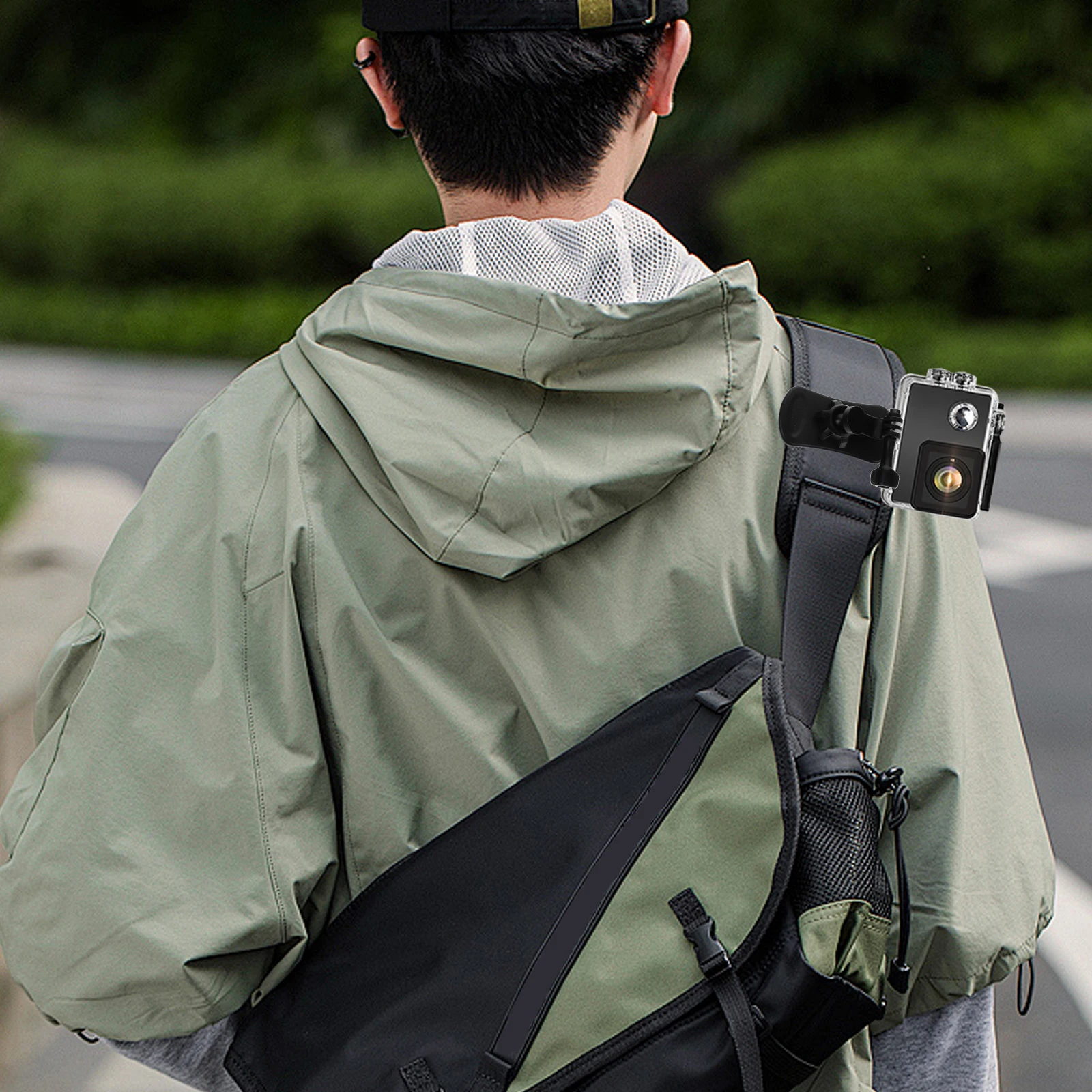 

Chest Backpack Clip Strong Camera Mount For Shoulder Strap Hiking Windshield Pov Accessories Belt Holder Action Camcorder