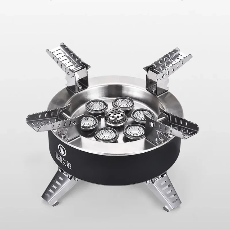 

18000W multifunction mini cooking barbecue outdoor portable butane 7 burner furnace cooker camping gas stove