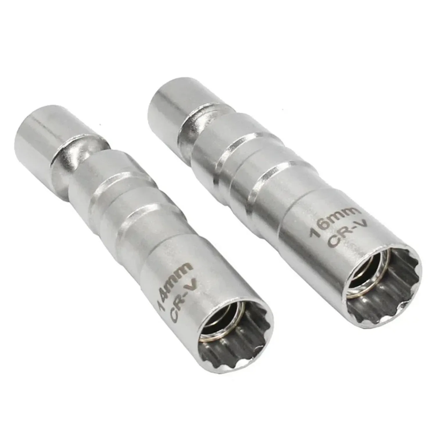 Universal Slim 14/16mm Auto Repair Tools Spark Plug Socket Wrench Magnetic 12 Angle Spark Plug Removal Tool image 2