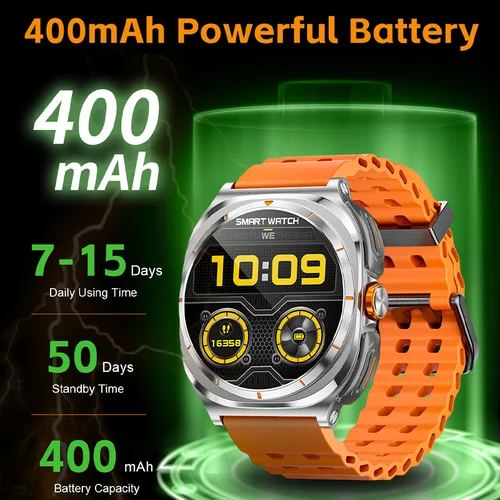 Imagen 2 del producto 2025 Reloj inteligente inalámbrico Bluetooth, auriculares TWS, auriculares duales, monitor de salud de llamadas, auriculares deportivos para música, smartwatch2 en 1