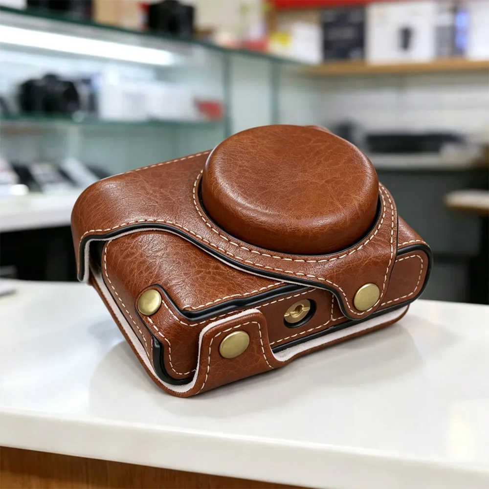 Luxury PU Leather Camera Case Bag Full Body For Panasonic Lumix ZS300  TZ300 DC-TZ300