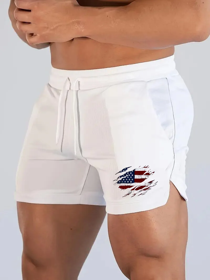 

Summer Men's New Fashion Thin Loose Breathable Shorts Casual Outdoor Sports Beach Pants Comfortable Five Pants